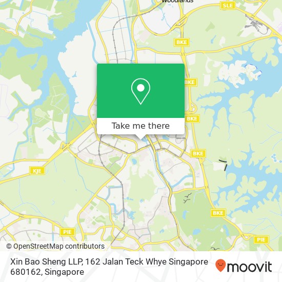 Xin Bao Sheng LLP, 162 Jalan Teck Whye Singapore 680162地图