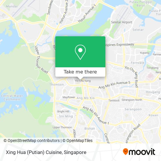 Xing Hua (Putian) Cuisine map