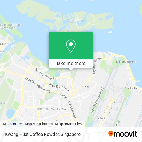 Kwang Huat Coffee Powder map