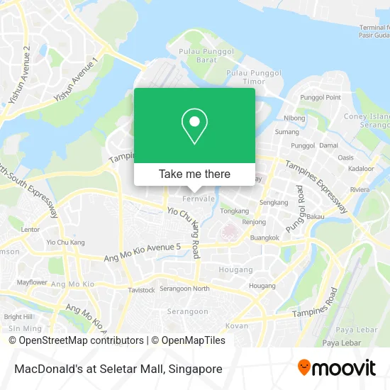 MacDonald's at Seletar Mall map