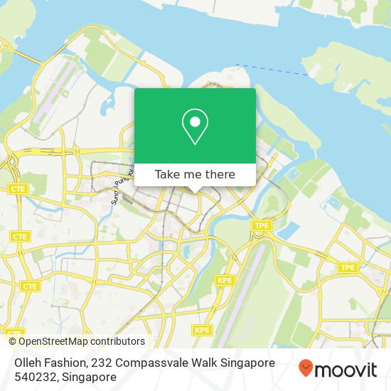Olleh Fashion, 232 Compassvale Walk Singapore 540232地图