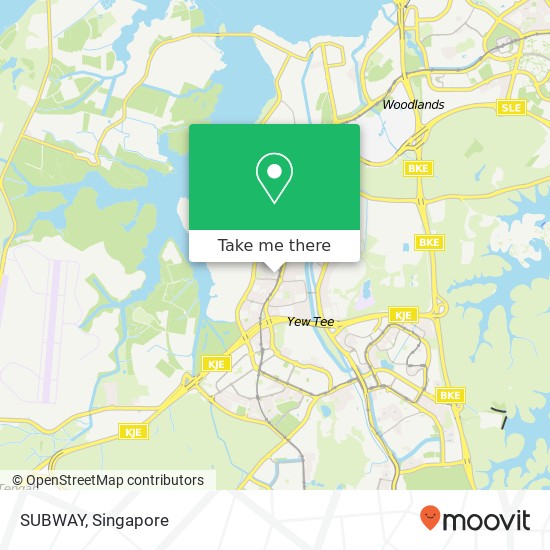 SUBWAY, Choa Chu Kang North 6 Singapore 68地图