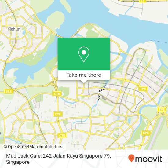 Mad Jack Cafe, 242 Jalan Kayu Singapore 79地图