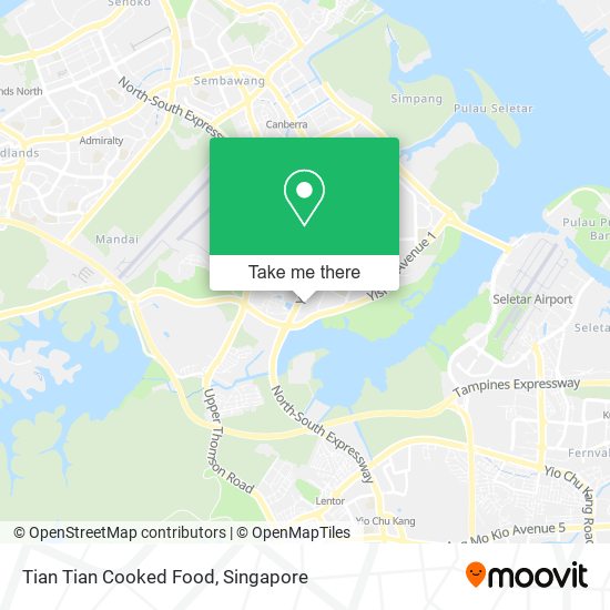 Tian Tian Cooked Food map