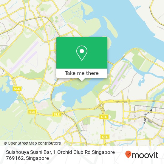 Suishouya Sushi Bar, 1 Orchid Club Rd Singapore 769162地图