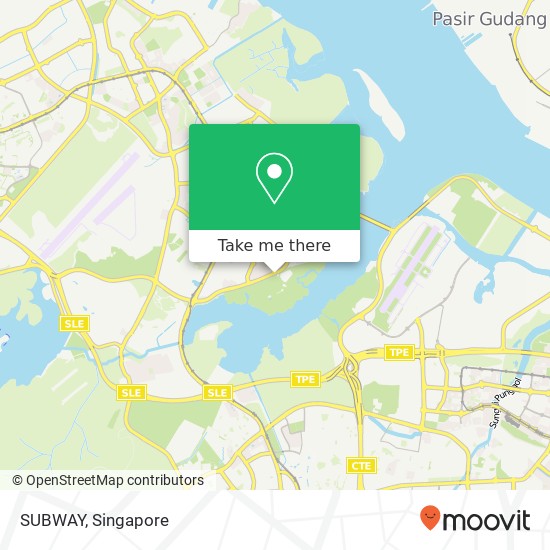 SUBWAY, 1 Orchid Club Road Singapore 769162地图