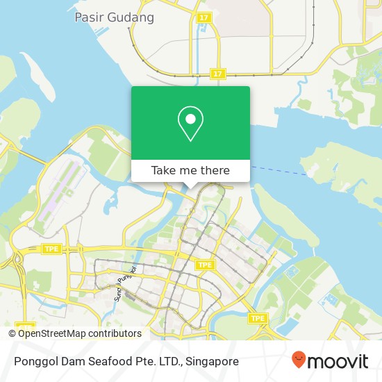 Ponggol Dam Seafood Pte. LTD., Ponggol Seventeenth Ave Singapore地图