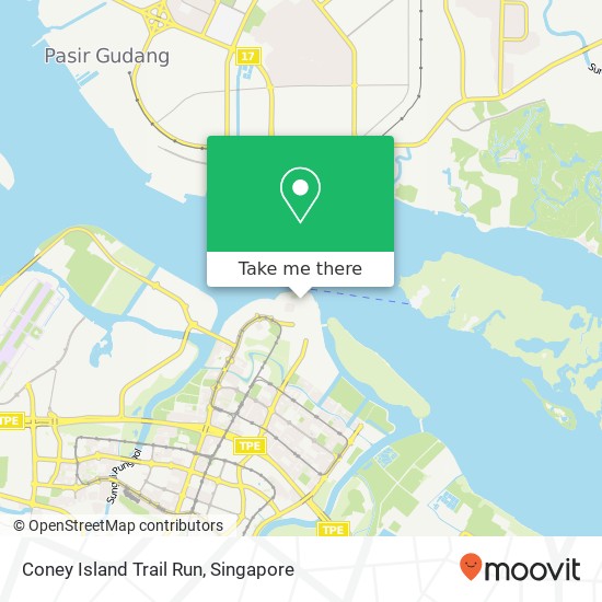 Coney Island Trail Run, 900 Punggol Rd Singapore 829168 map