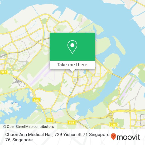 Choon Ann Medical Hall, 729 Yishun St 71 Singapore 76地图