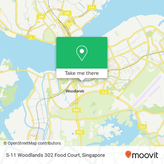 S-11 Woodlands 302 Food Court, 302 Woodlands St 31 Singapore map