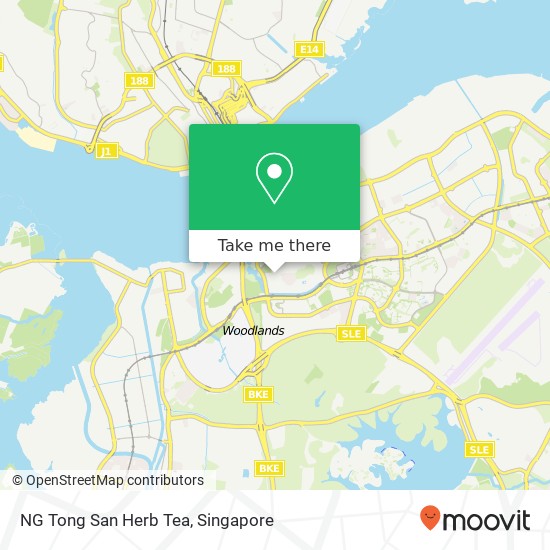 NG Tong San Herb Tea, 146 Woodlands St 13 Singapore地图