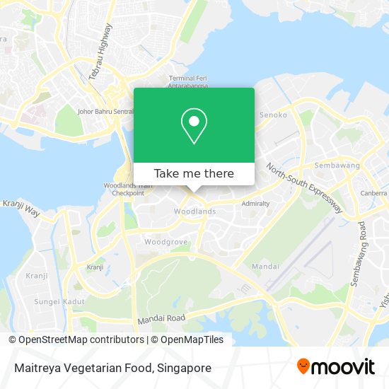 Maitreya Vegetarian Food map