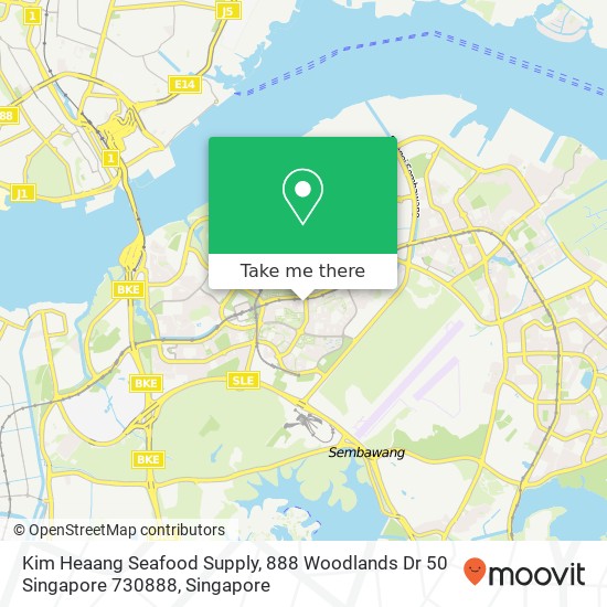 Kim Heaang Seafood Supply, 888 Woodlands Dr 50 Singapore 730888地图