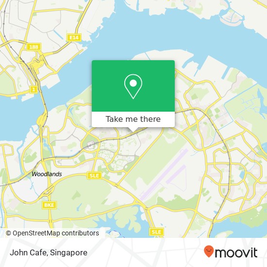John Cafe, 70 Woodlands Ave 7 Singapore 73地图