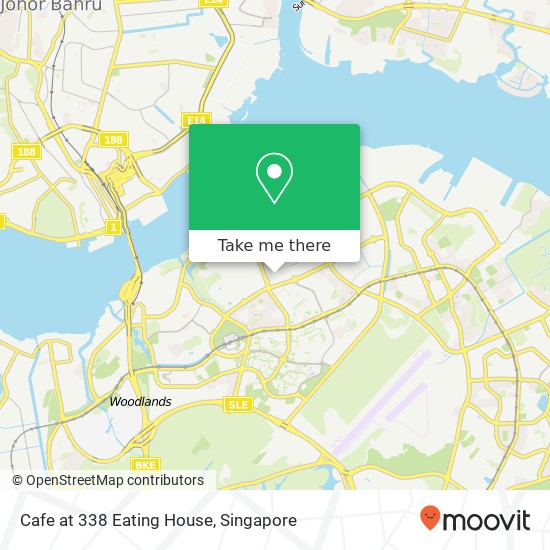 Cafe at 338 Eating House, 1 Woodlands Ind Park E2 Singapore 75地图