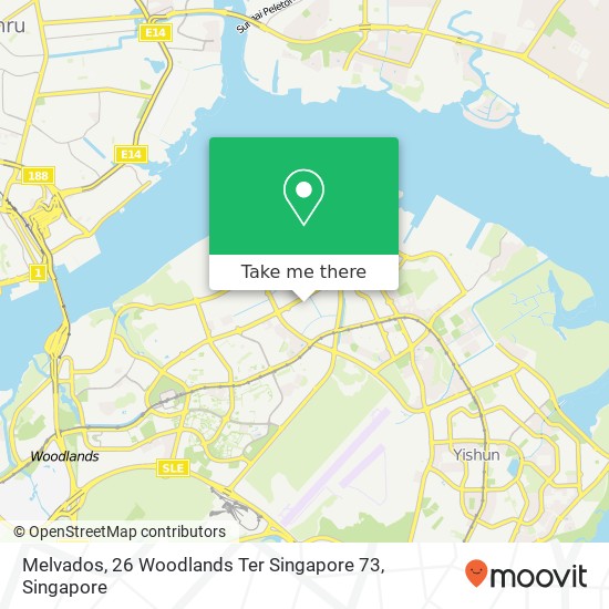 Melvados, 26 Woodlands Ter Singapore 73 map