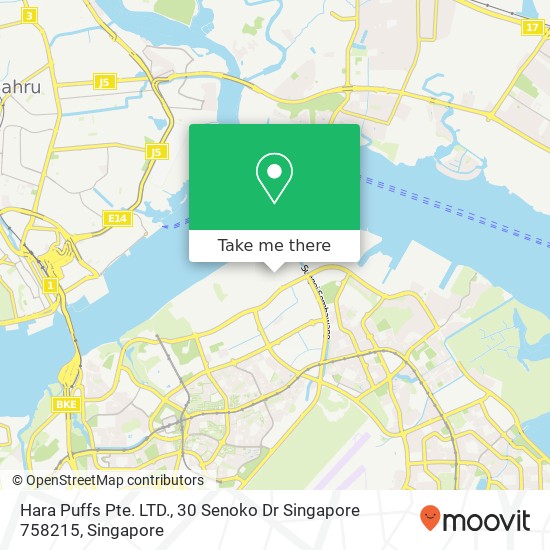 Hara Puffs Pte. LTD., 30 Senoko Dr Singapore 758215地图