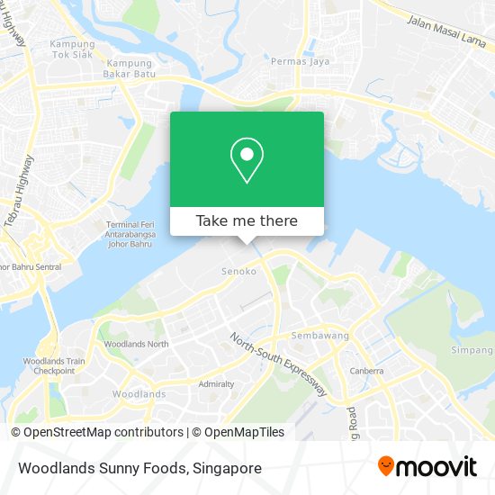 Woodlands Sunny Foods map