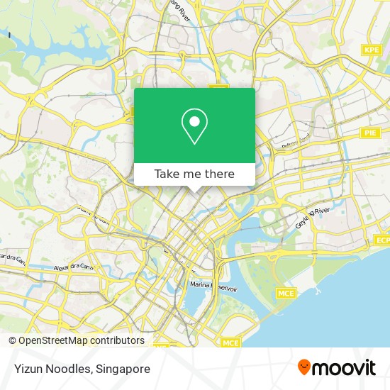 Yizun Noodles map