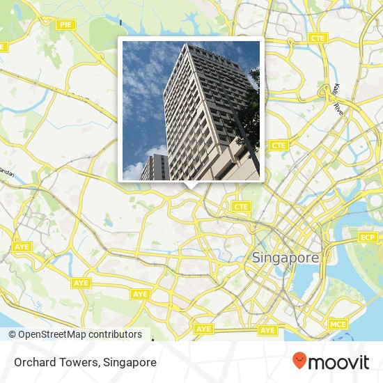 Orchard Towers map