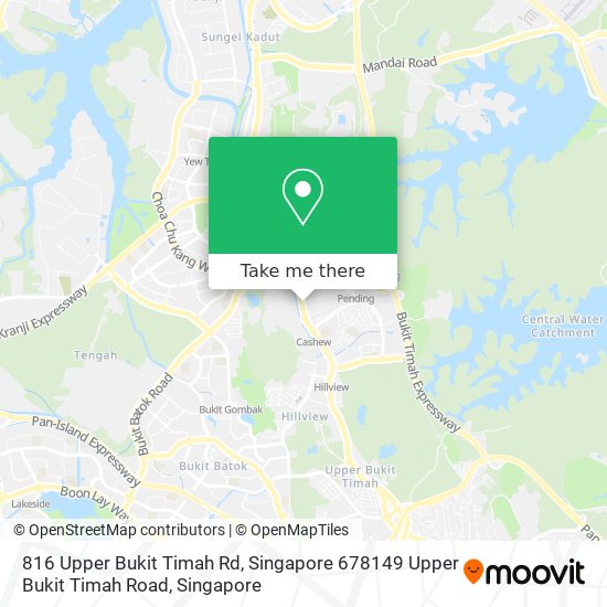 816 Upper Bukit Timah Rd, Singapore 678149 Upper Bukit Timah Road map