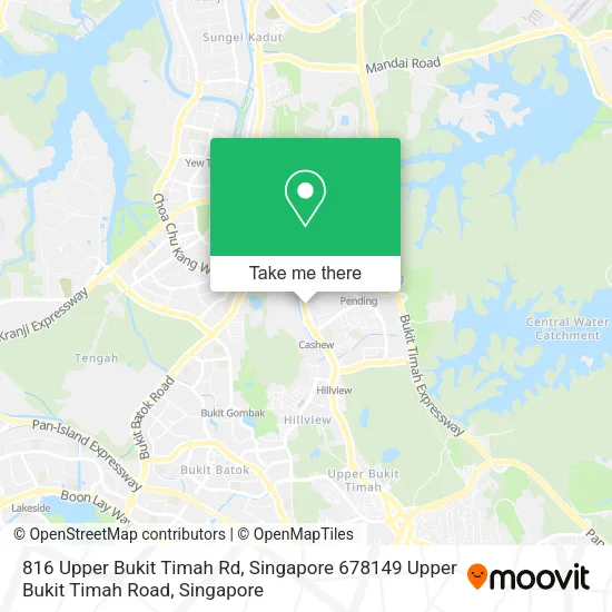 816 Upper Bukit Timah Rd, Singapore 678149 Upper Bukit Timah Road map