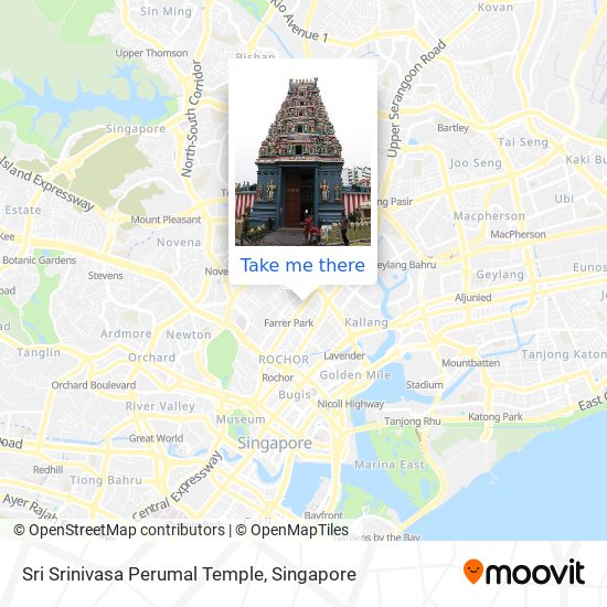 Sri Srinivasa Perumal Temple map