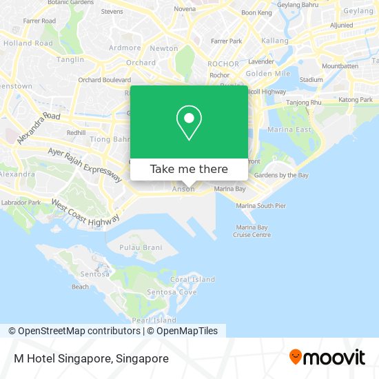 M Hotel Singapore map