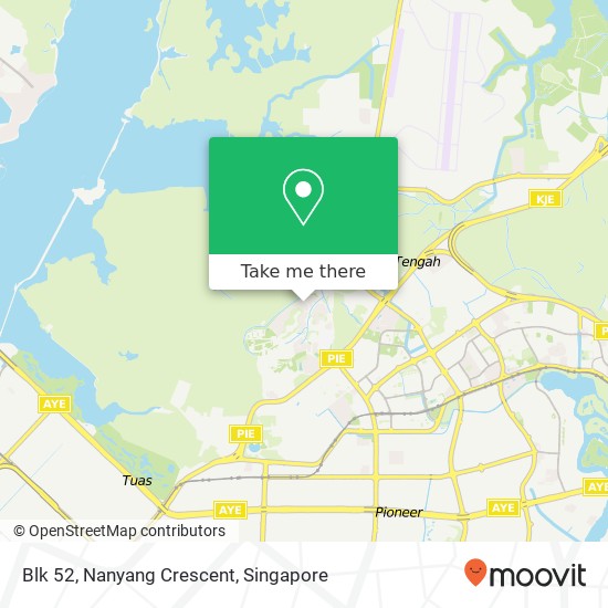 Blk 52, Nanyang Crescent map