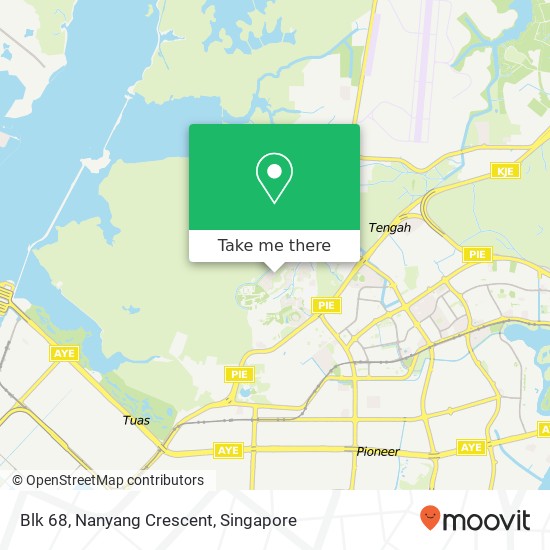 Blk 68, Nanyang Crescent map