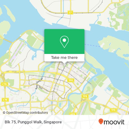 Blk 75, Punggol Walk map