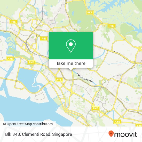 Blk 343, Clementi Road地图