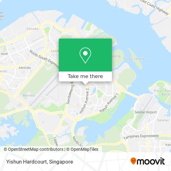 Yishun Hardcourt map
