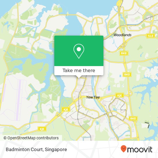 Badminton Court map