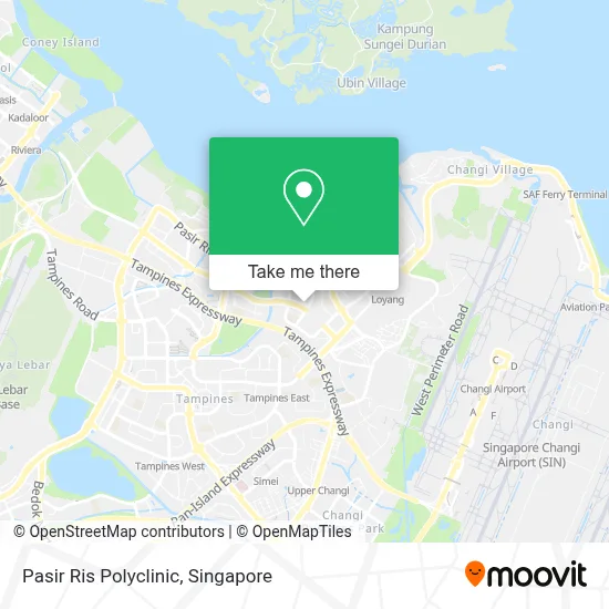 How to Get to Pasir Ris Polyclinic in Northeast by Bus, Metro or MRT & LRT?