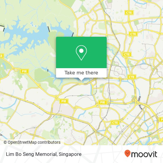 Lim Bo Seng Memorial map
