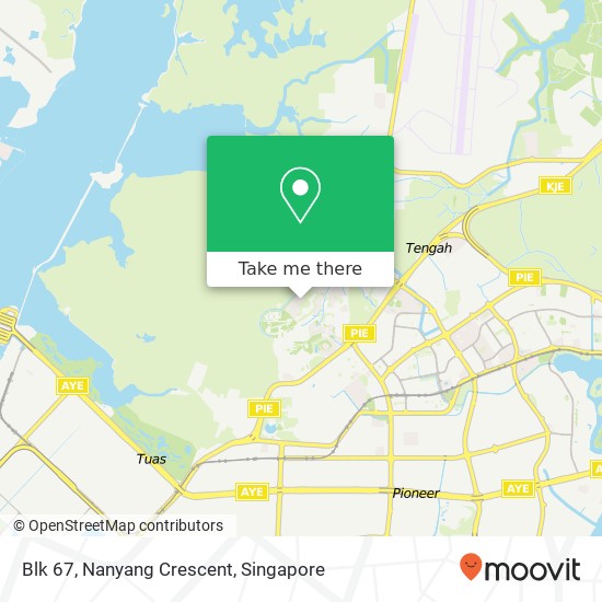 Blk 67, Nanyang Crescent map