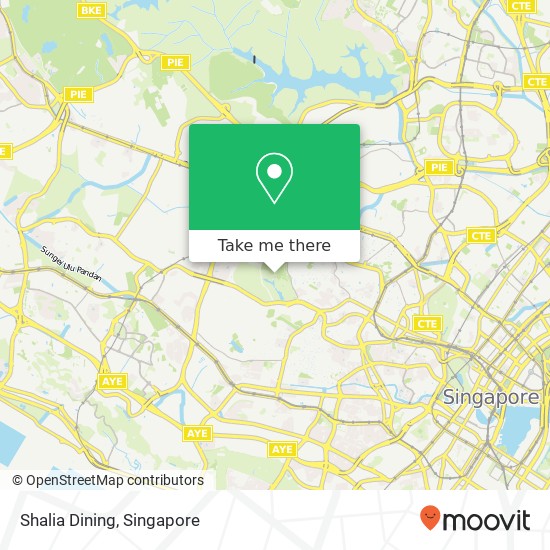 Shalia Dining map