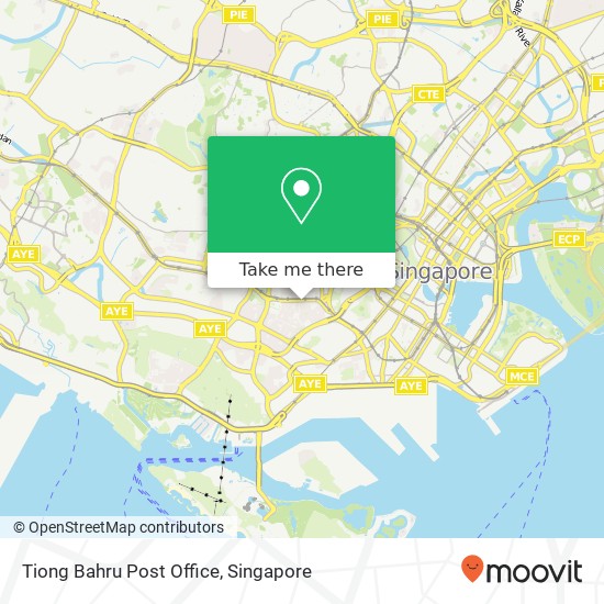 Tiong Bahru Post Office map