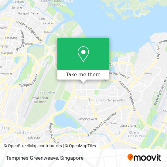 Tampines Greenweave map
