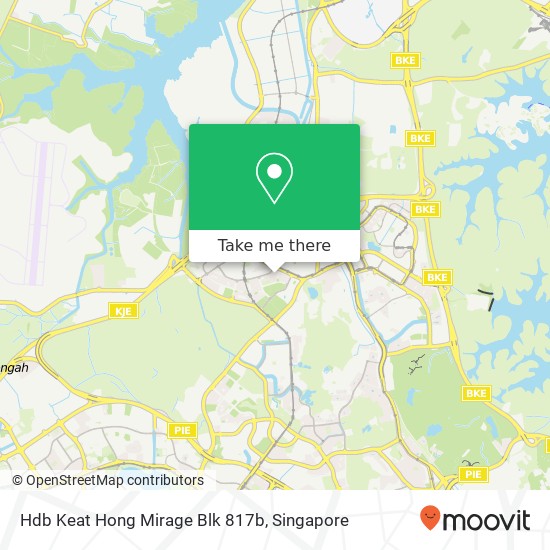 Hdb Keat Hong Mirage Blk 817b地图
