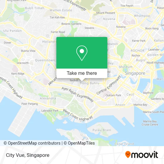 City Vue map