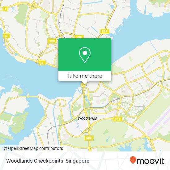 Woodlands Checkpoints map