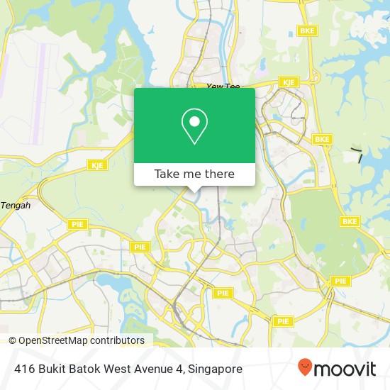 416 Bukit Batok West Avenue 4 map