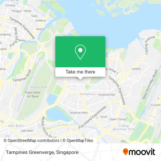 Tampines Greenverge map