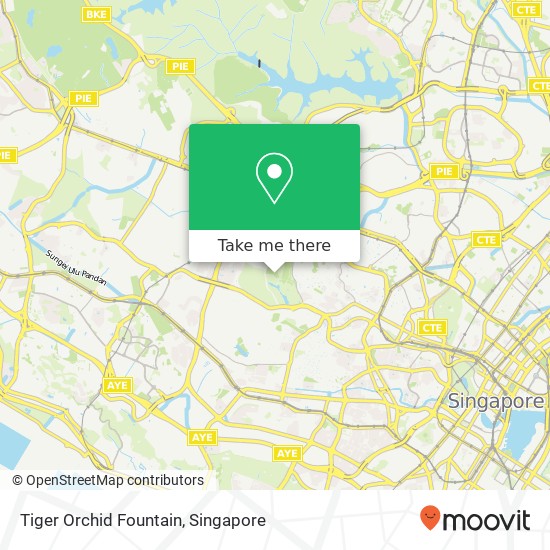 Tiger Orchid Fountain map