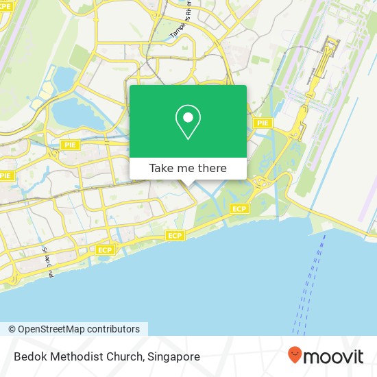 Bedok Methodist Church map