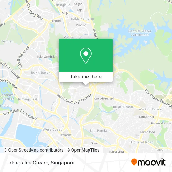 Udders Ice Cream map