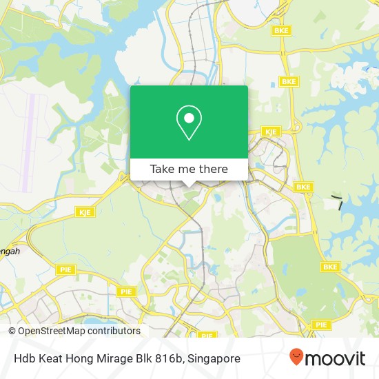 Hdb Keat Hong Mirage Blk 816b地图