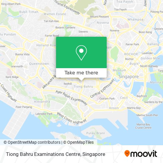 Tiong Bahru Examinations Centre map
